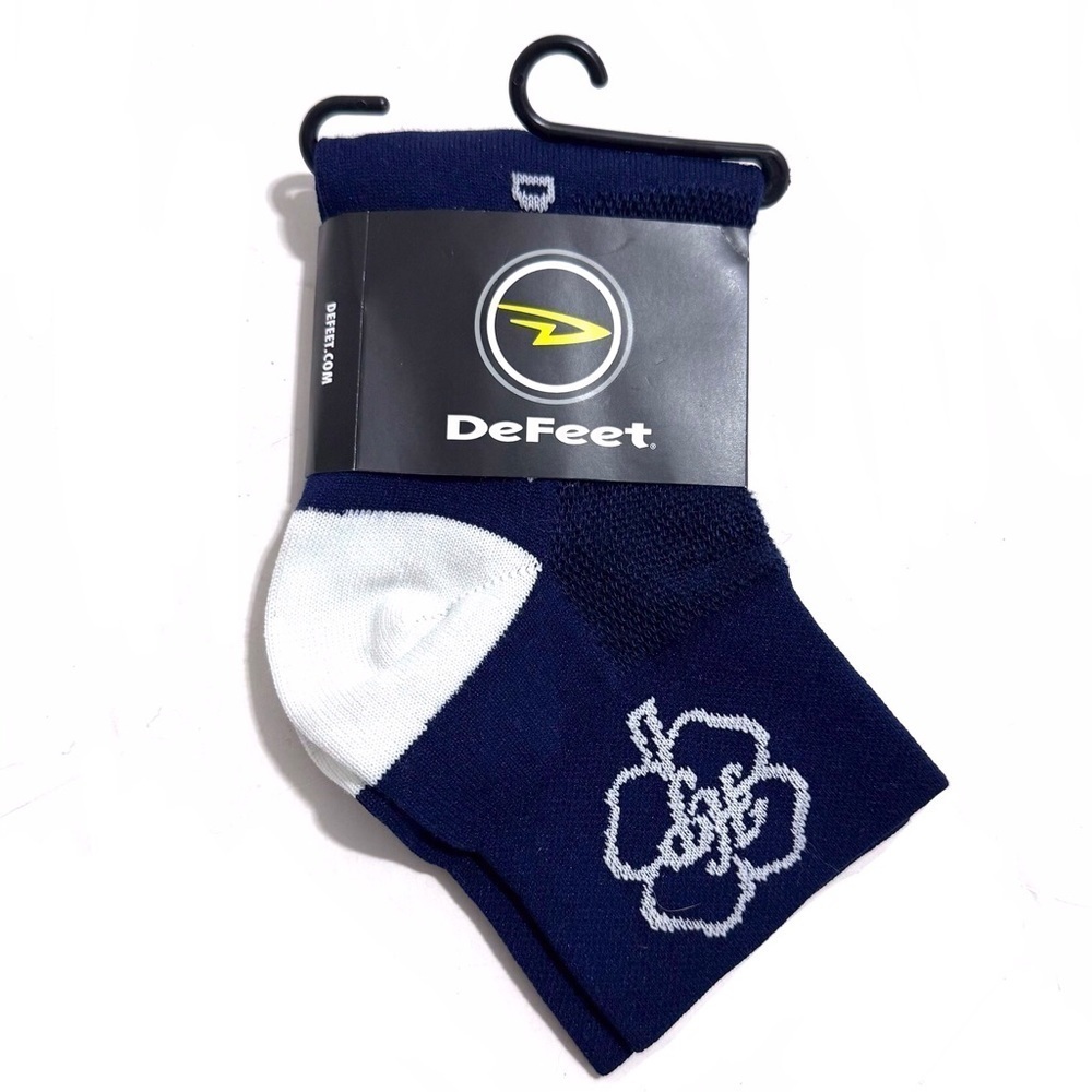 DeFeet Cycling Biking Socks Blue White Size 7 8 9 Mens Women’s 8.5-10.5 NEW